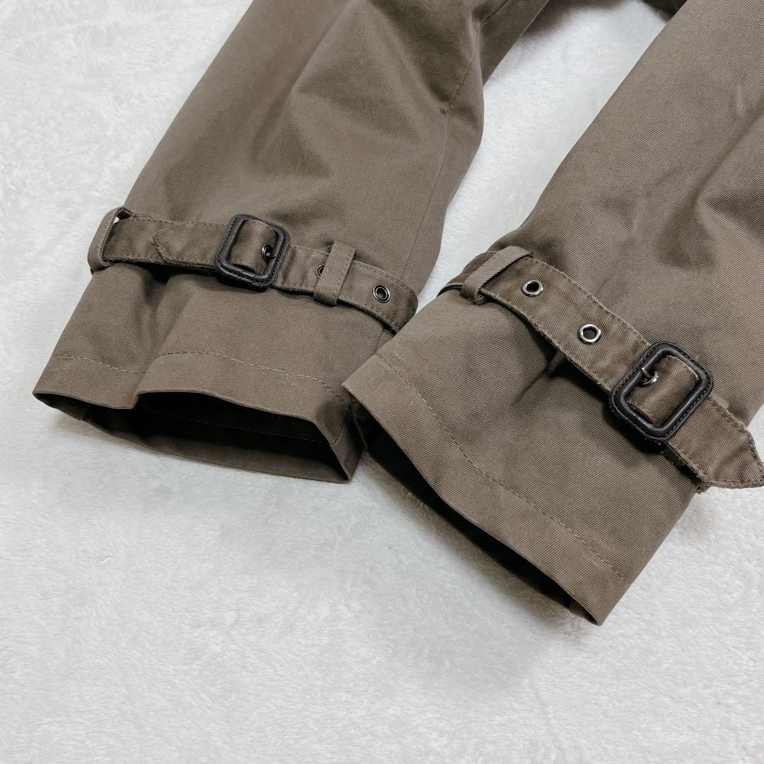 『wjk』ダメージ加工トレンチコート ボアライナー取外し可 ロング丈 ベルト