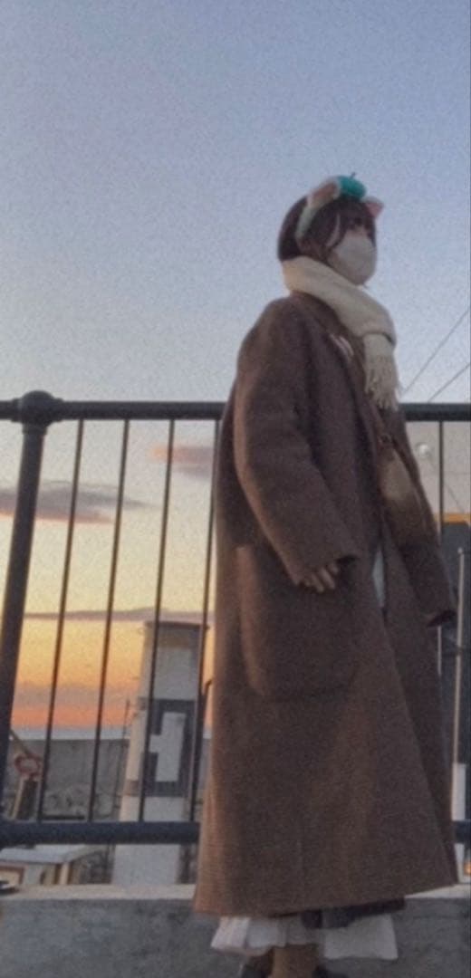 TODAYFUL トゥデイフル オーバーチェックコート 38 ブラウン ロング