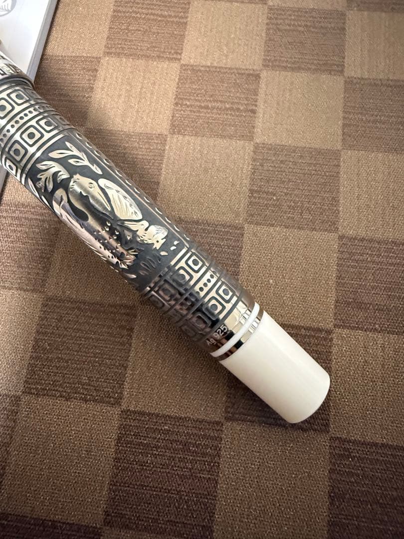 ペリカン万年筆M910スターリングシルバー、M800サイズ