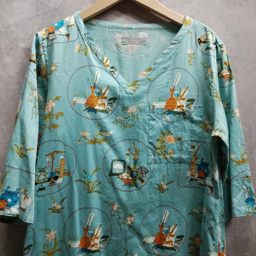 powder　トップス　総柄シャツ　下迫秀樹　パウダー