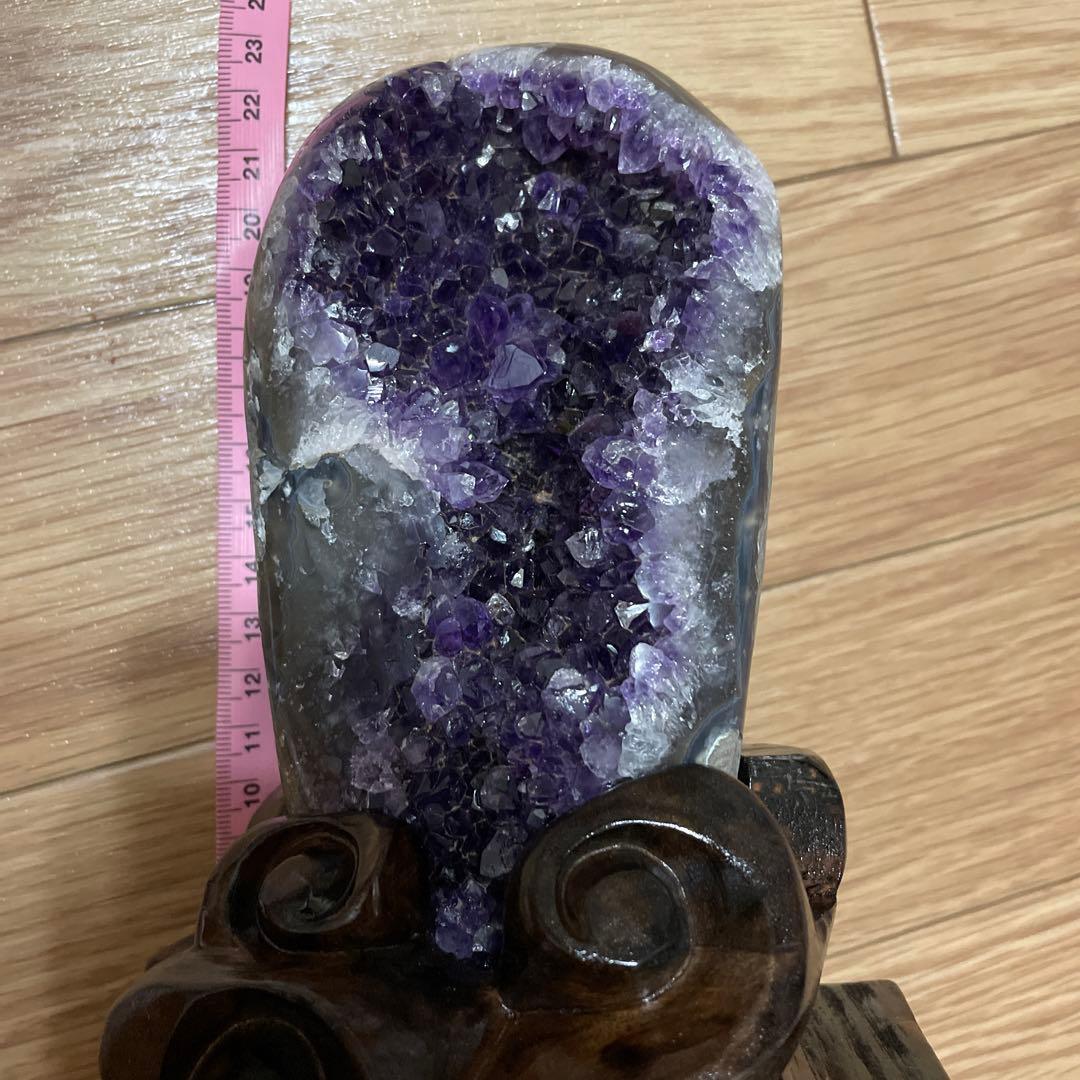 アメジストドーム　台座付き　値下げ