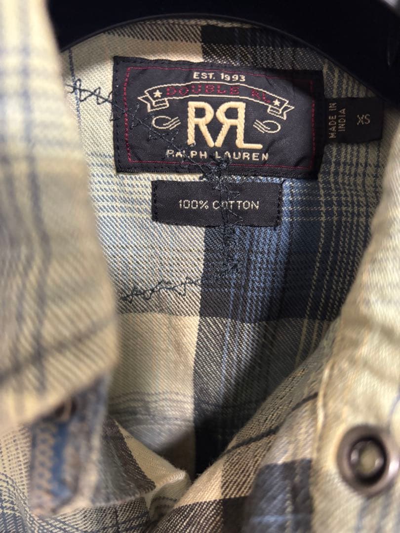 RRL ダブルアールエル リペア パッチワーク ウエスタンシャツ