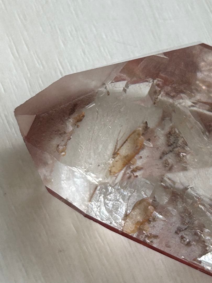 ブラジル・ディアマンティーナ産 レインボー入り ナチュラルクリアクォーツ