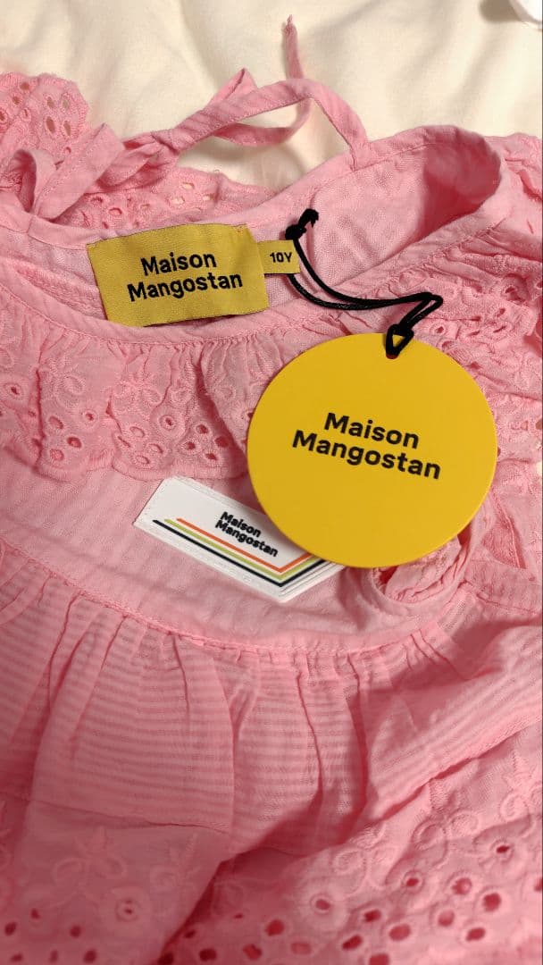 新品 maison mangostan cat dress ワンピース 10Y