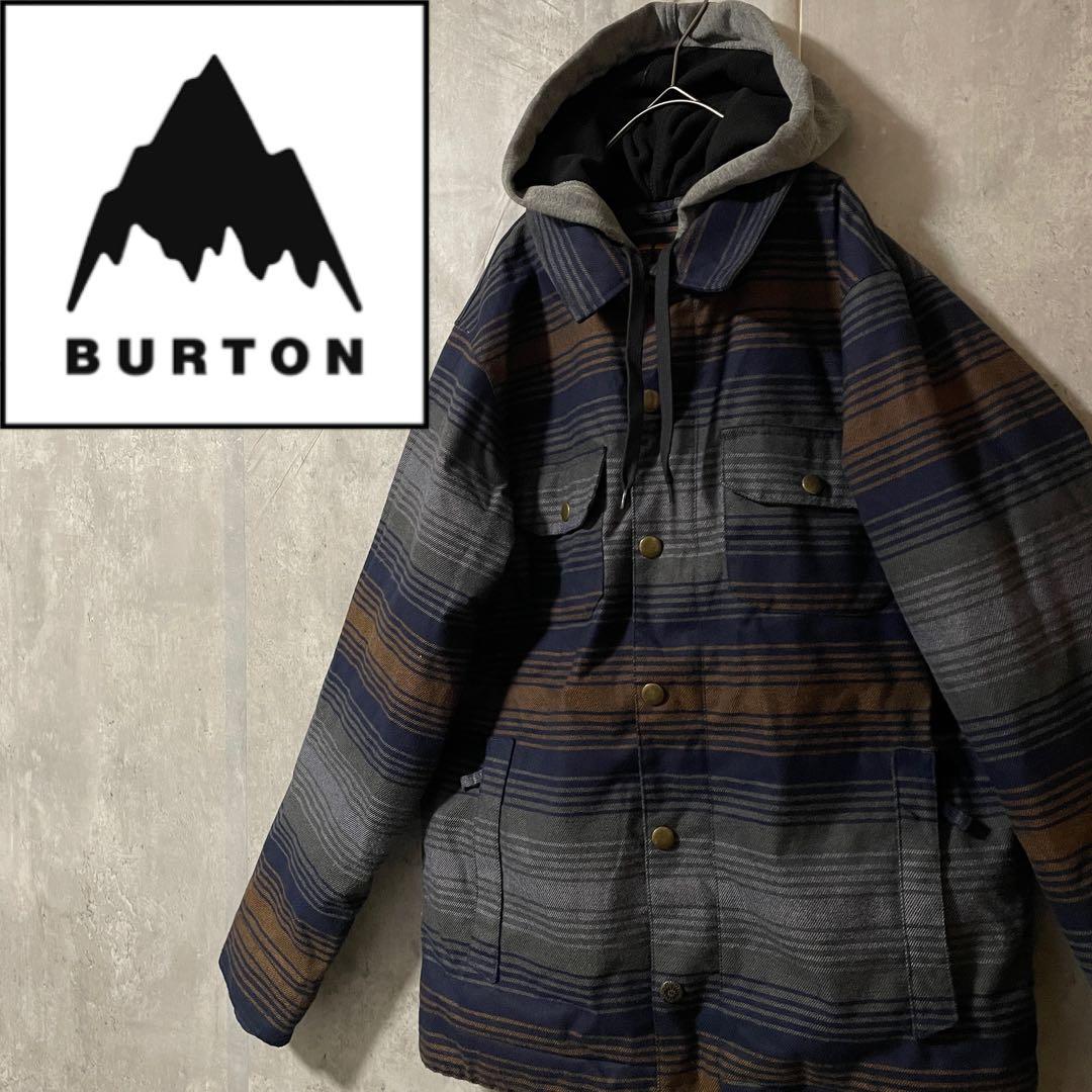 Burtonバートンスキーウェアスノーボードジャケットパーカーフード付紺ネイビー