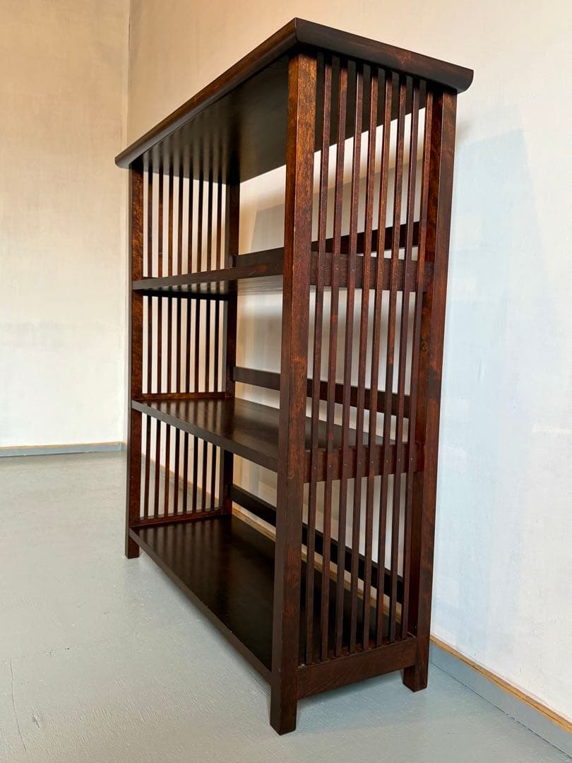 松本民芸家具 伝統工芸 ミズメザクラ 書棚 本棚 飾り棚 シェルフ