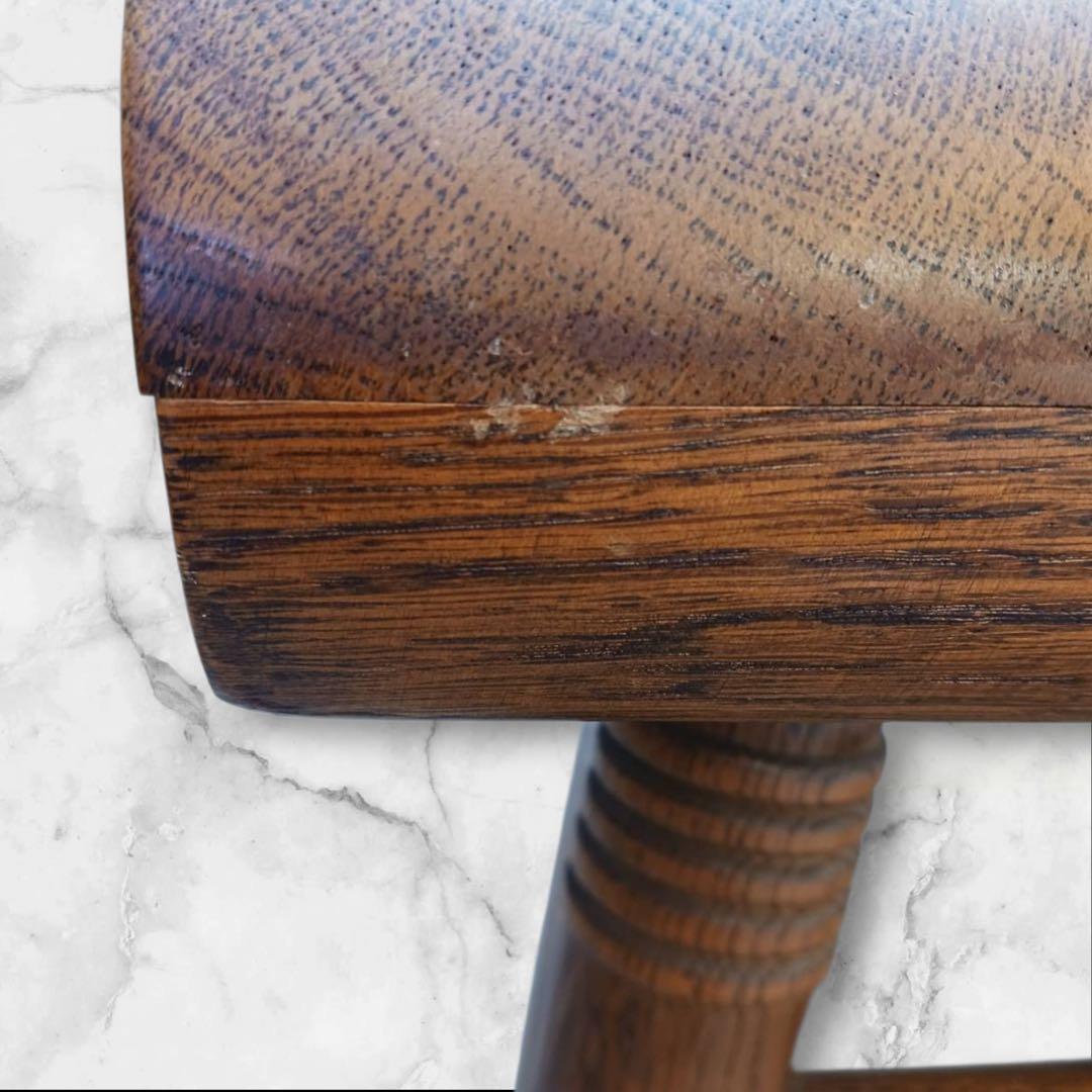 ①キツツキマーク 飛騨産業 ロッキングチェア 木製椅子