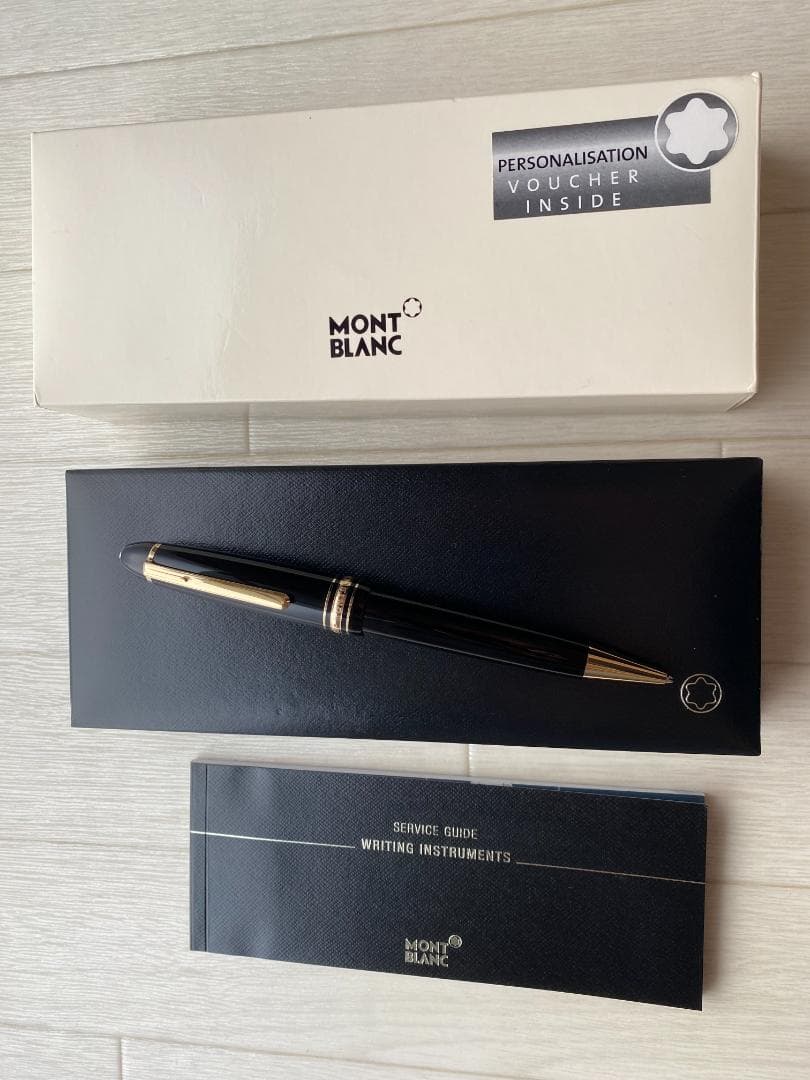 超美品 モンブラン ル・グラン 161 ブラックx 金 ボールペン 付属品付