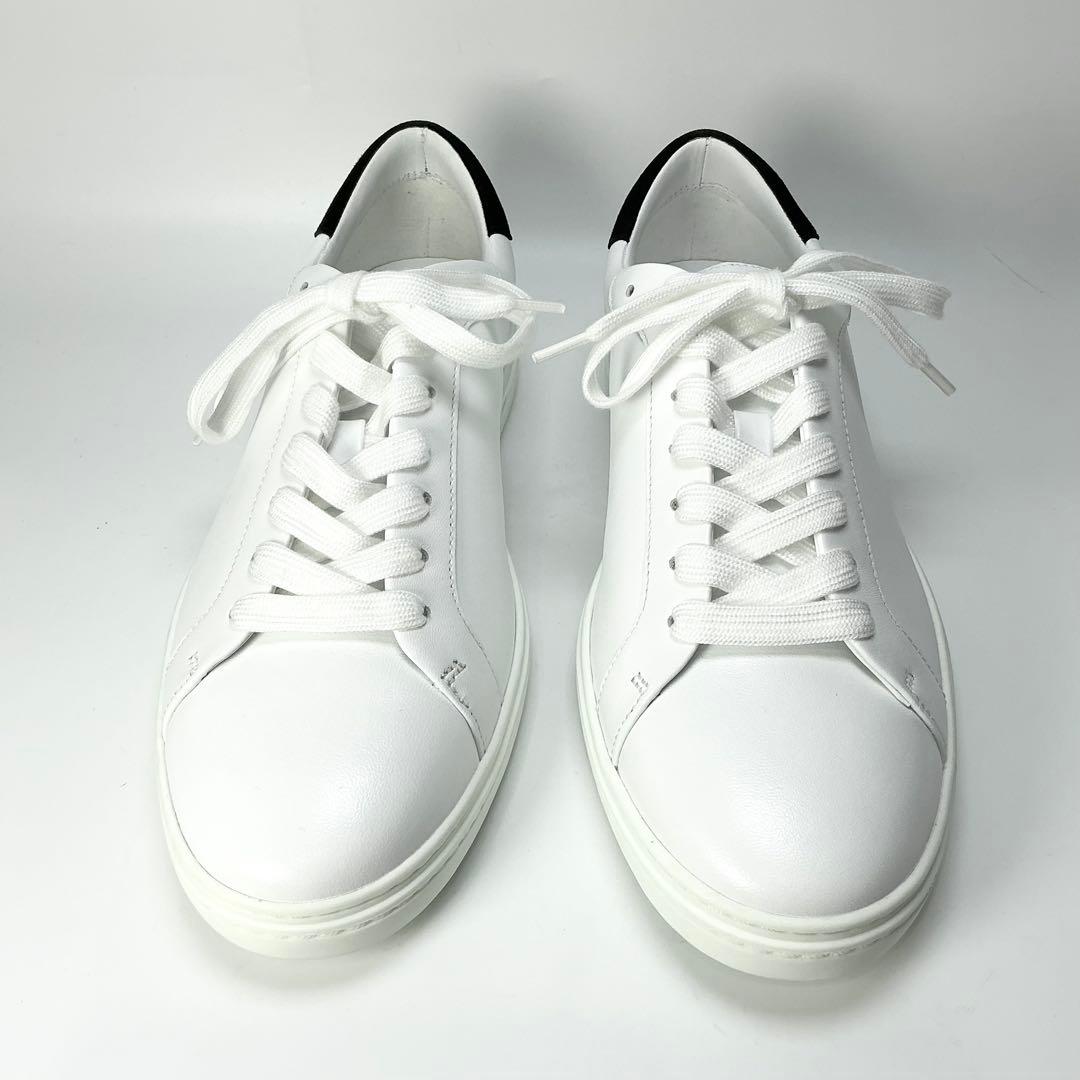 JIMMY CHOO 　スニーカー　レザー　ホワイト　42　27cm