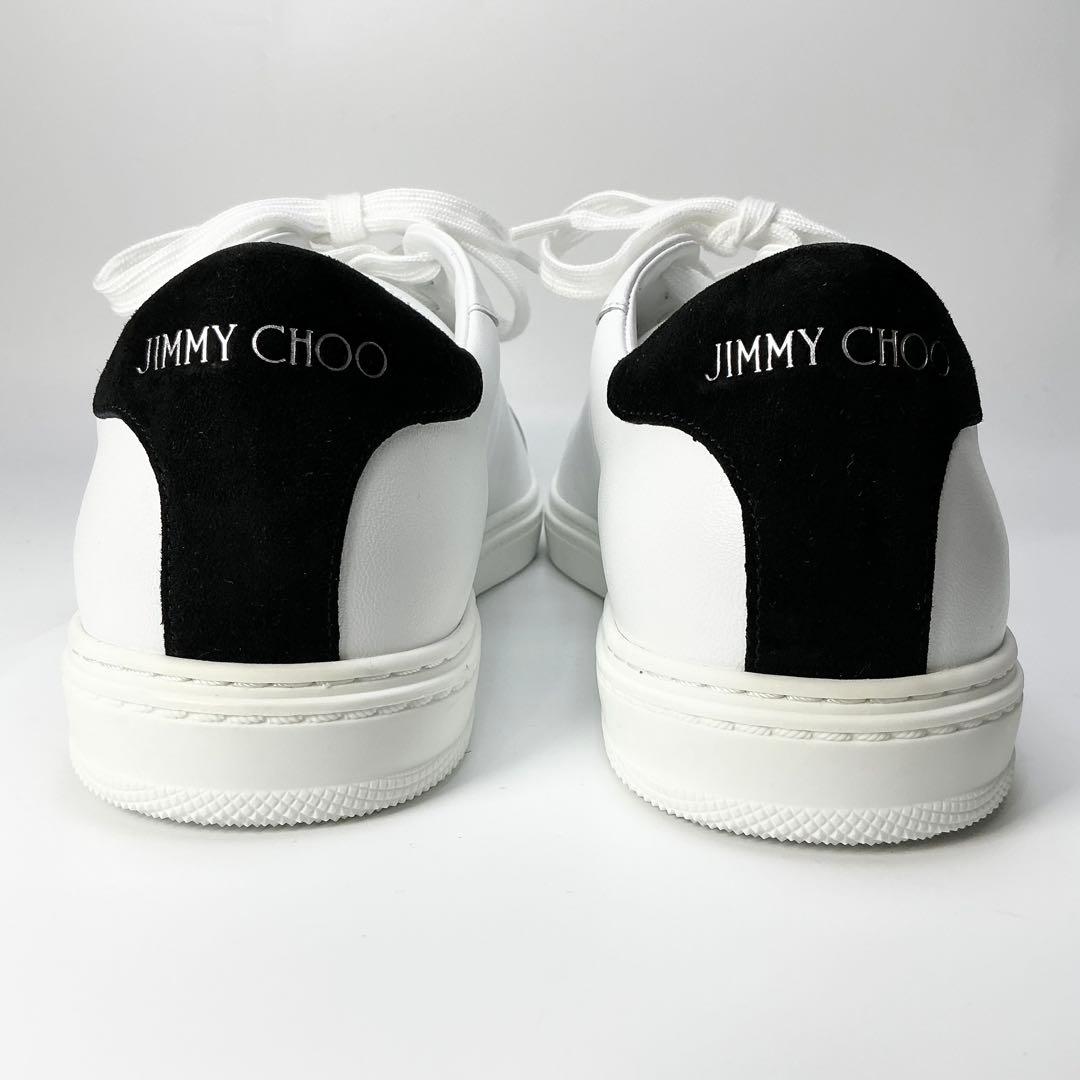 JIMMY CHOO 　スニーカー　レザー　ホワイト　42　27cm