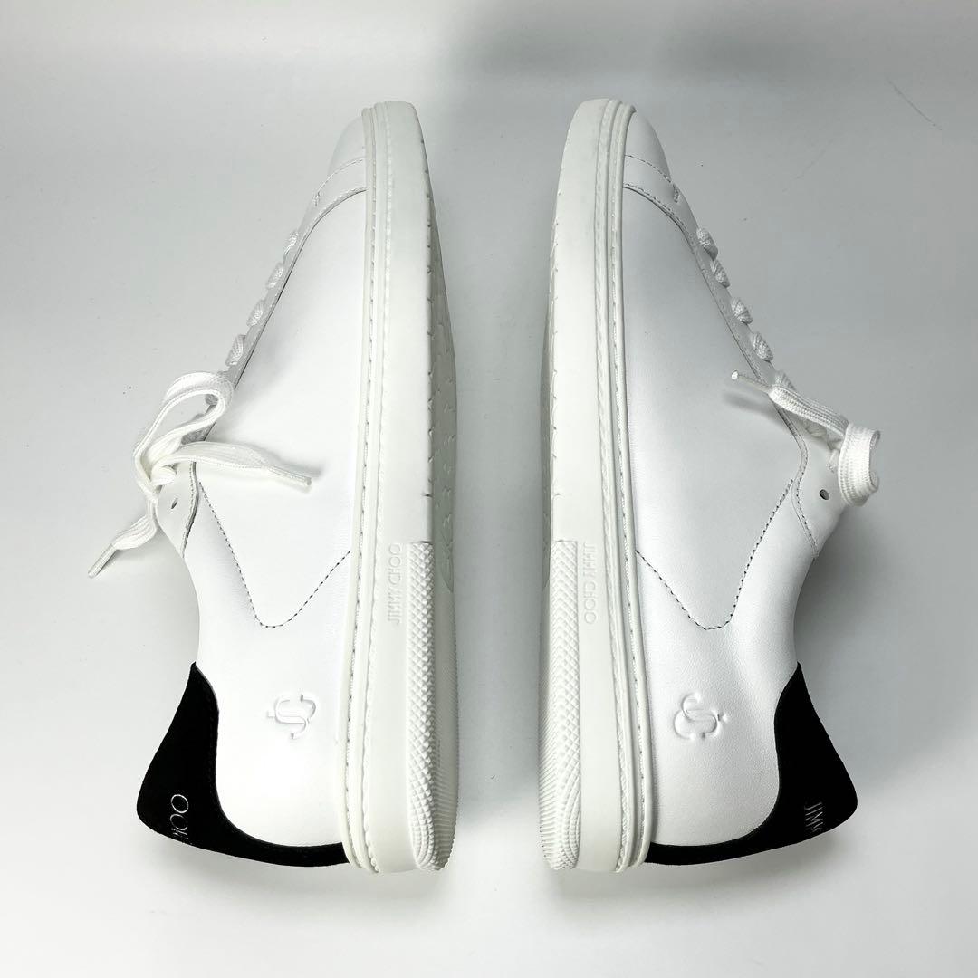 JIMMY CHOO 　スニーカー　レザー　ホワイト　42　27cm