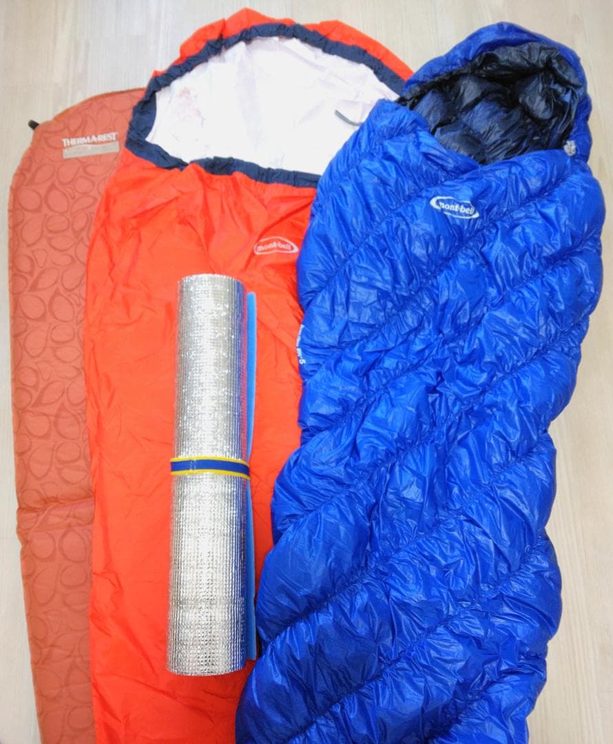モンベル ダウンハガー800 #5 & カバー　サーマレストエアマット セット