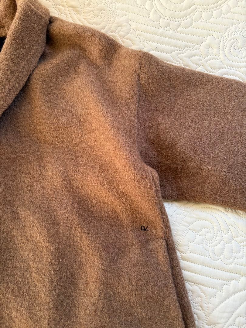 45R ブラウンベージュ ウールコート