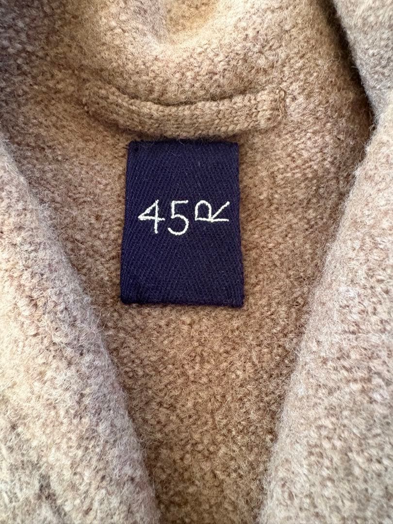 45R ブラウンベージュ ウールコート