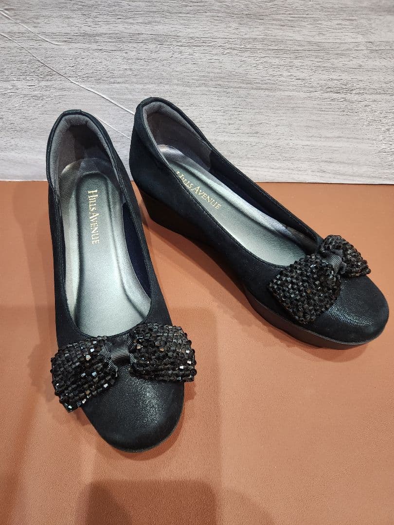 HILLS AVENUE【美品】ヒルズアベニュー　22.5cm ウェッジヒール