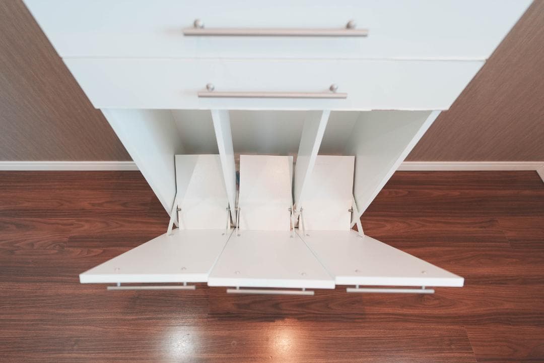 山善 キッチンワゴン ダストボックス STCP-3WR 定価26,999