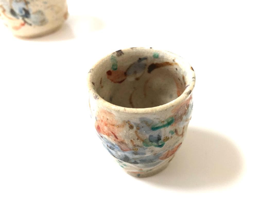 【大人気・作家】 和田一人 作品名「花吹雪」 酒器セット 半酒器 徳利 お猪口