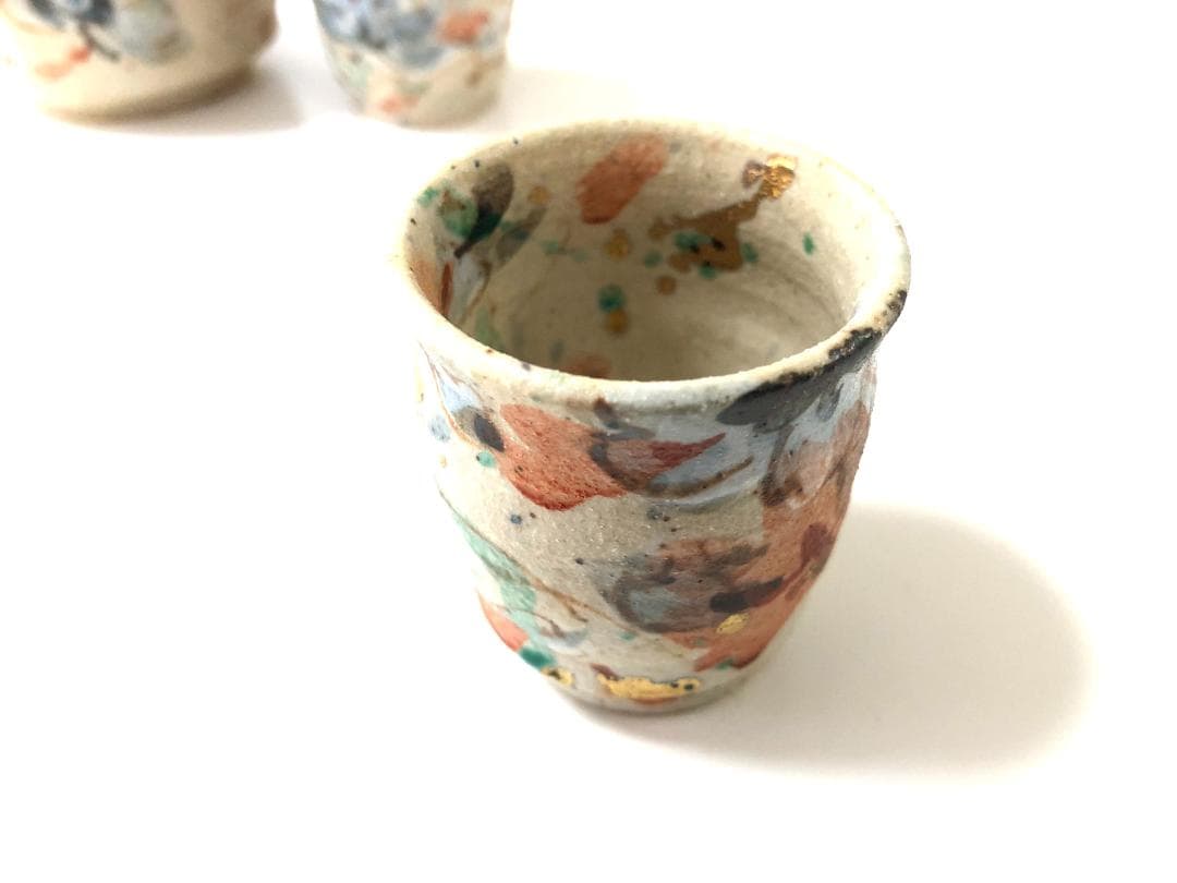 【大人気・作家】 和田一人 作品名「花吹雪」 酒器セット 半酒器 徳利 お猪口