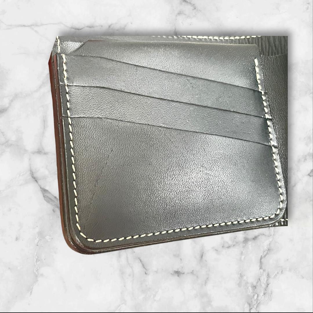 KC,s パイソン 二つ折り財布 バイソンコンチョ 本革 箱付