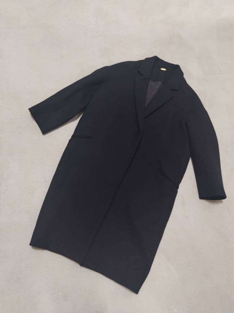 ミューズドゥドゥーズィエムクラス チェスターコート コクーン 黒