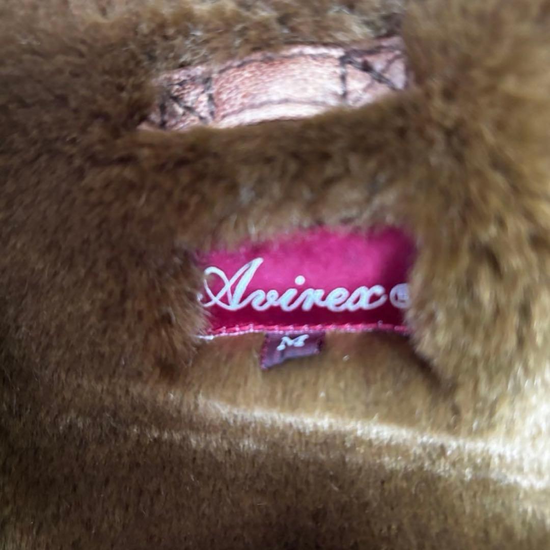 AVIREX✨激レア　B-1フライトジャケット　クロコ型押し　リアルムートン　M