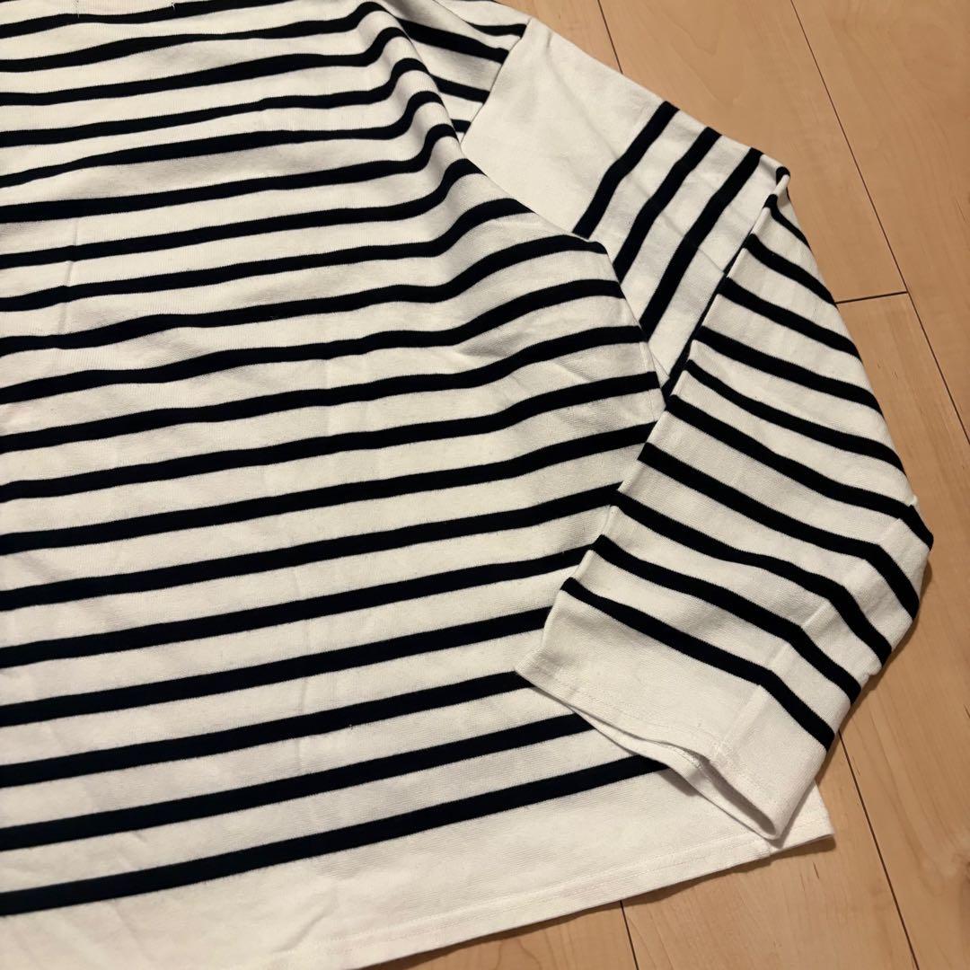 OUTIL ウティ バスクシャツ サイズ3 ボーダー 白黒 フランス製
