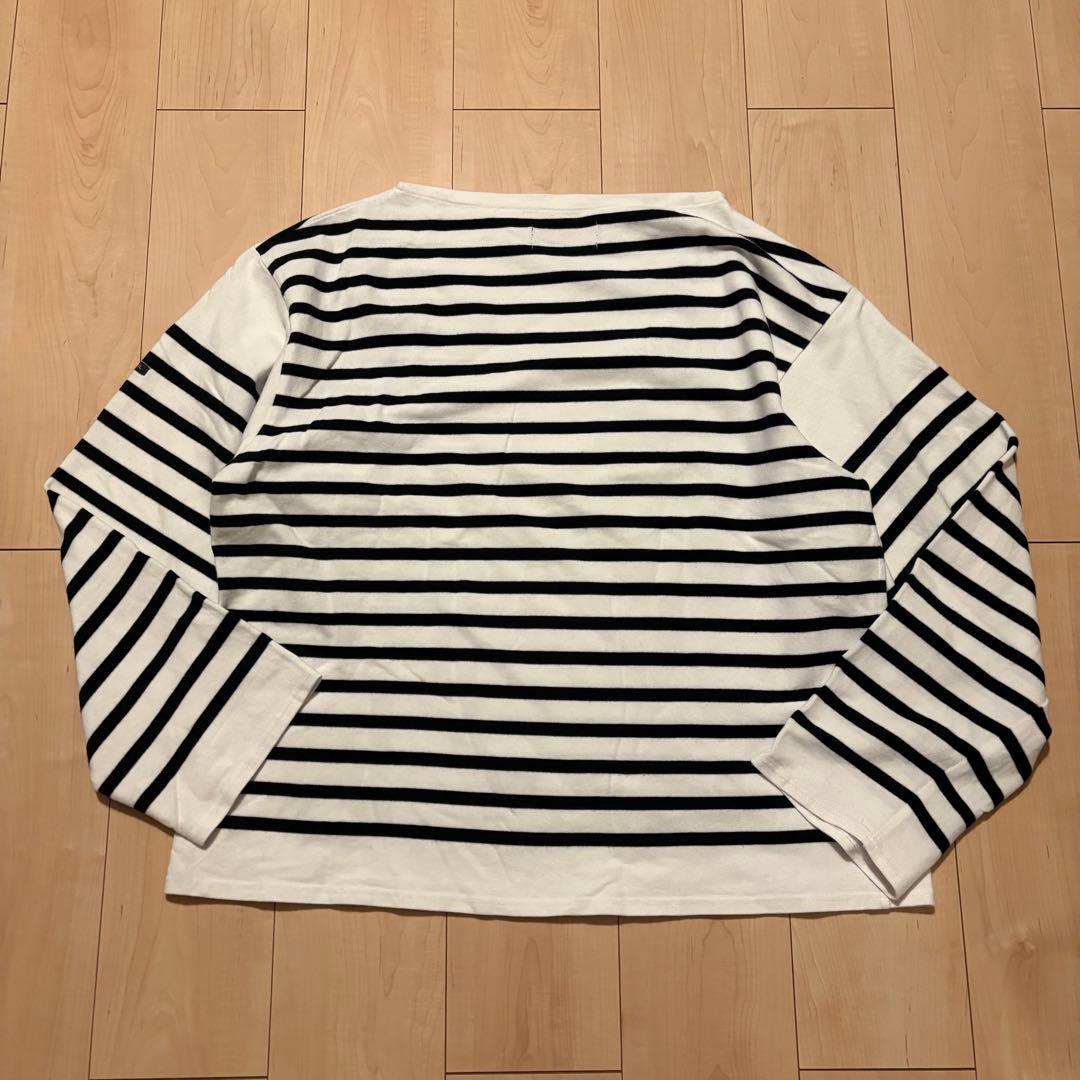 OUTIL ウティ バスクシャツ サイズ3 ボーダー 白黒 フランス製