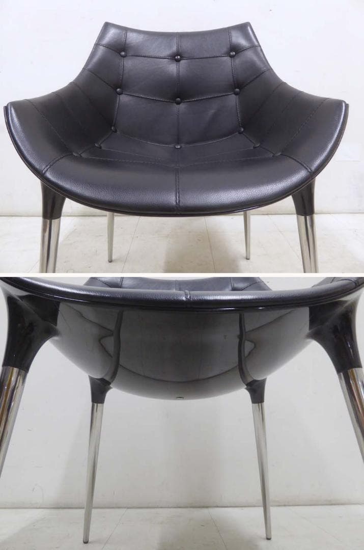 正規品 美品■Cassina■246 PASSION レザーダイニングチェア-1