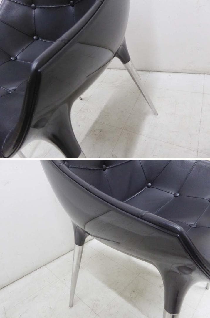 正規品 美品■Cassina■246 PASSION レザーダイニングチェア-1