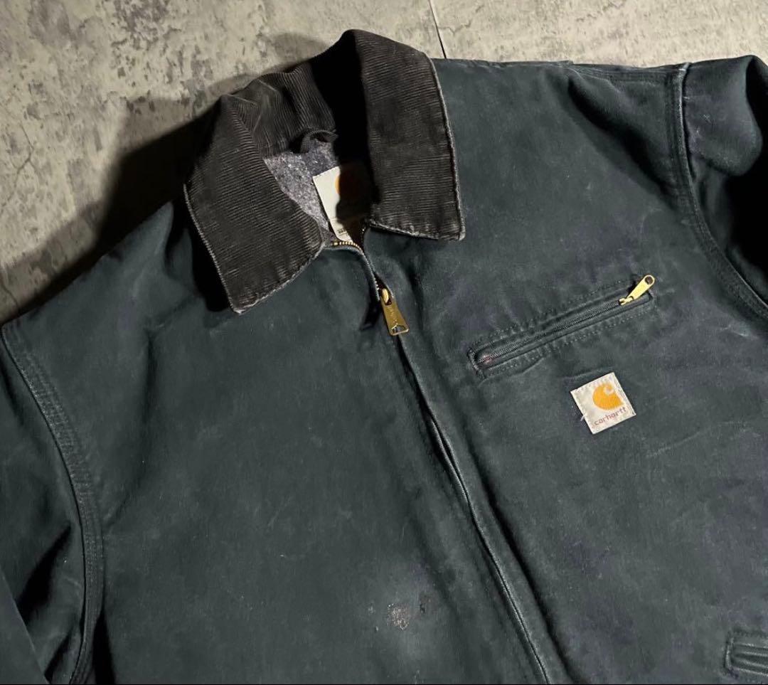 USA製 Carhartt デトロイトジャケット ブラックJ01 BLK
