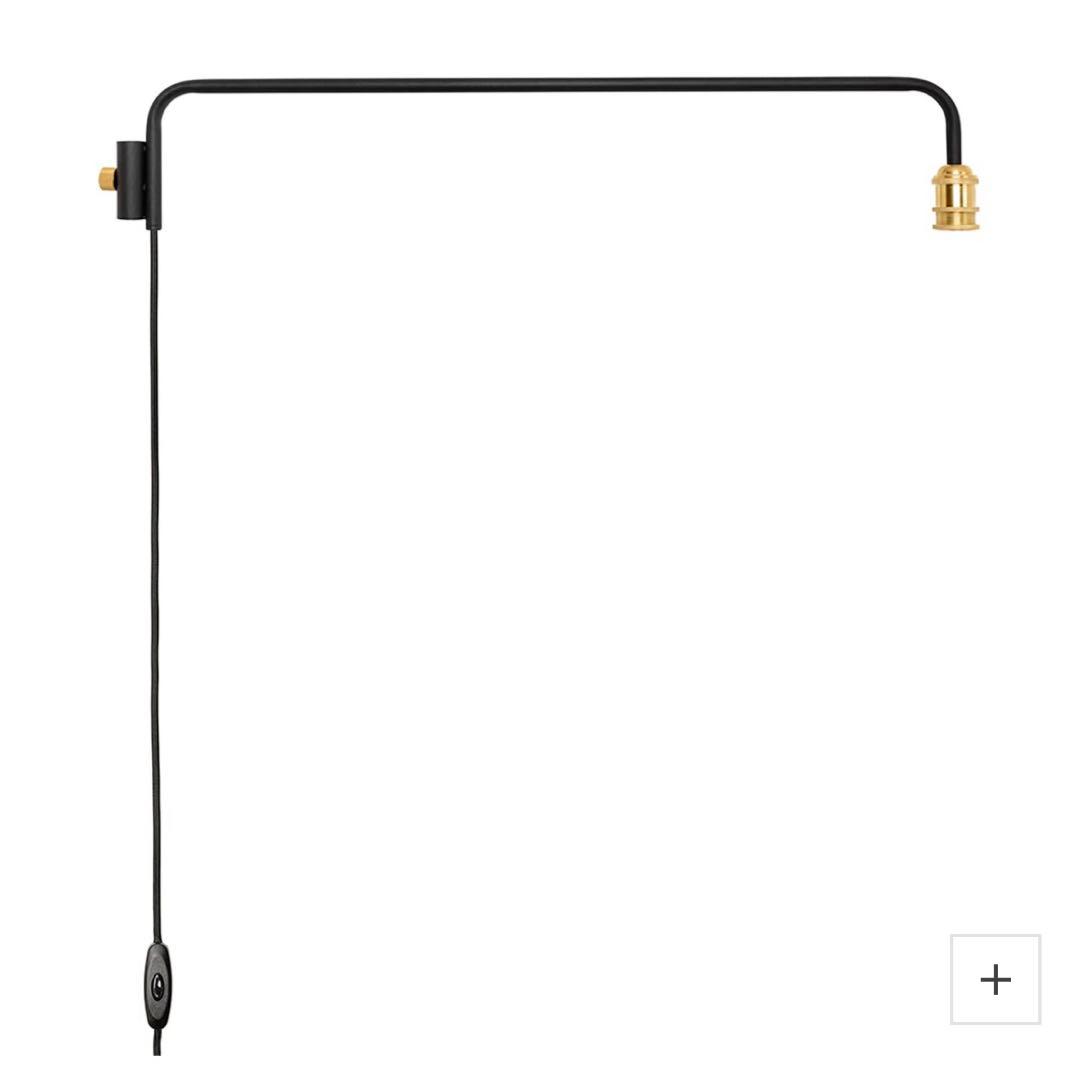 [ひろ]DRAW A LINE Lamp Arm L Black 縦取付