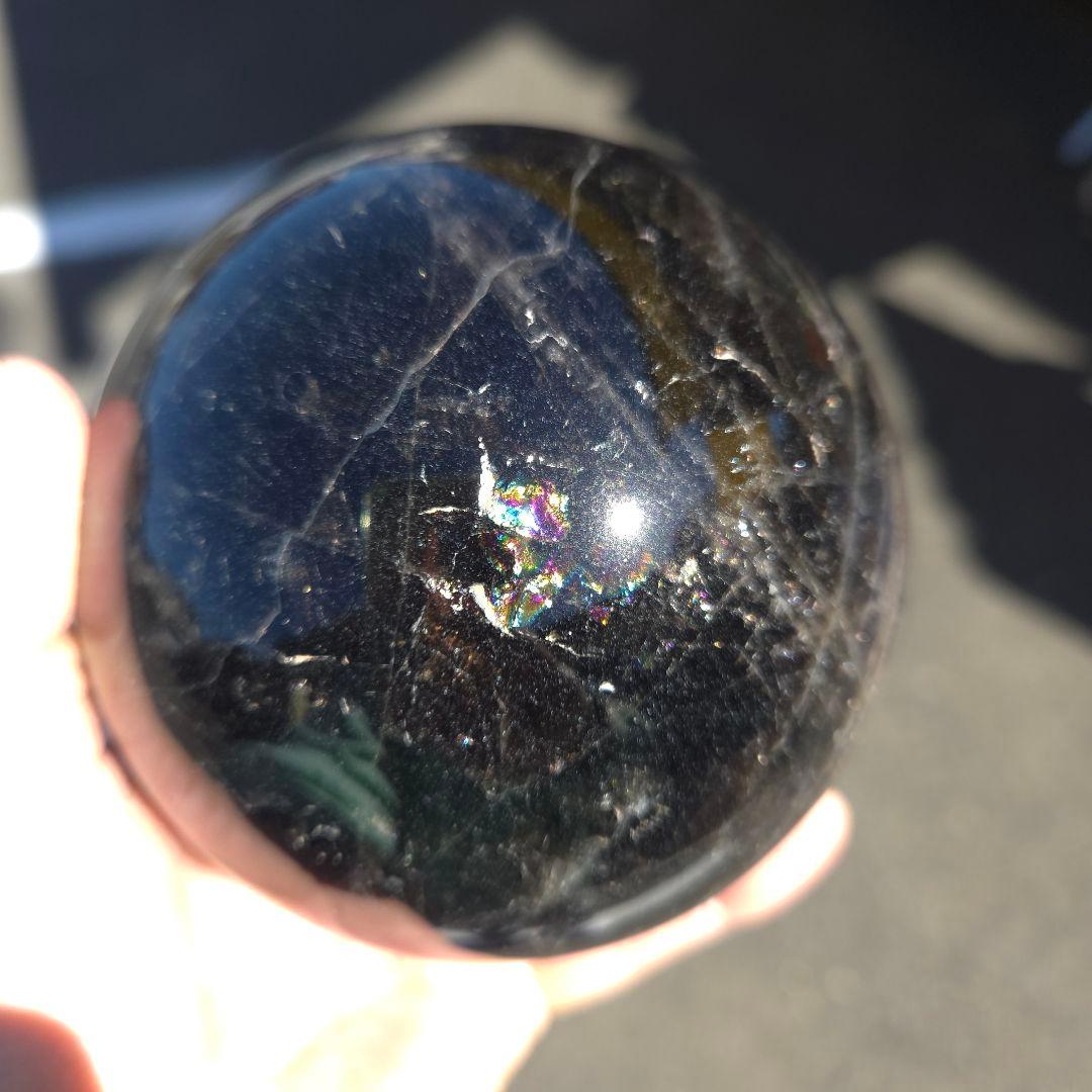 モリオン　スフィア　丸玉　台座付き