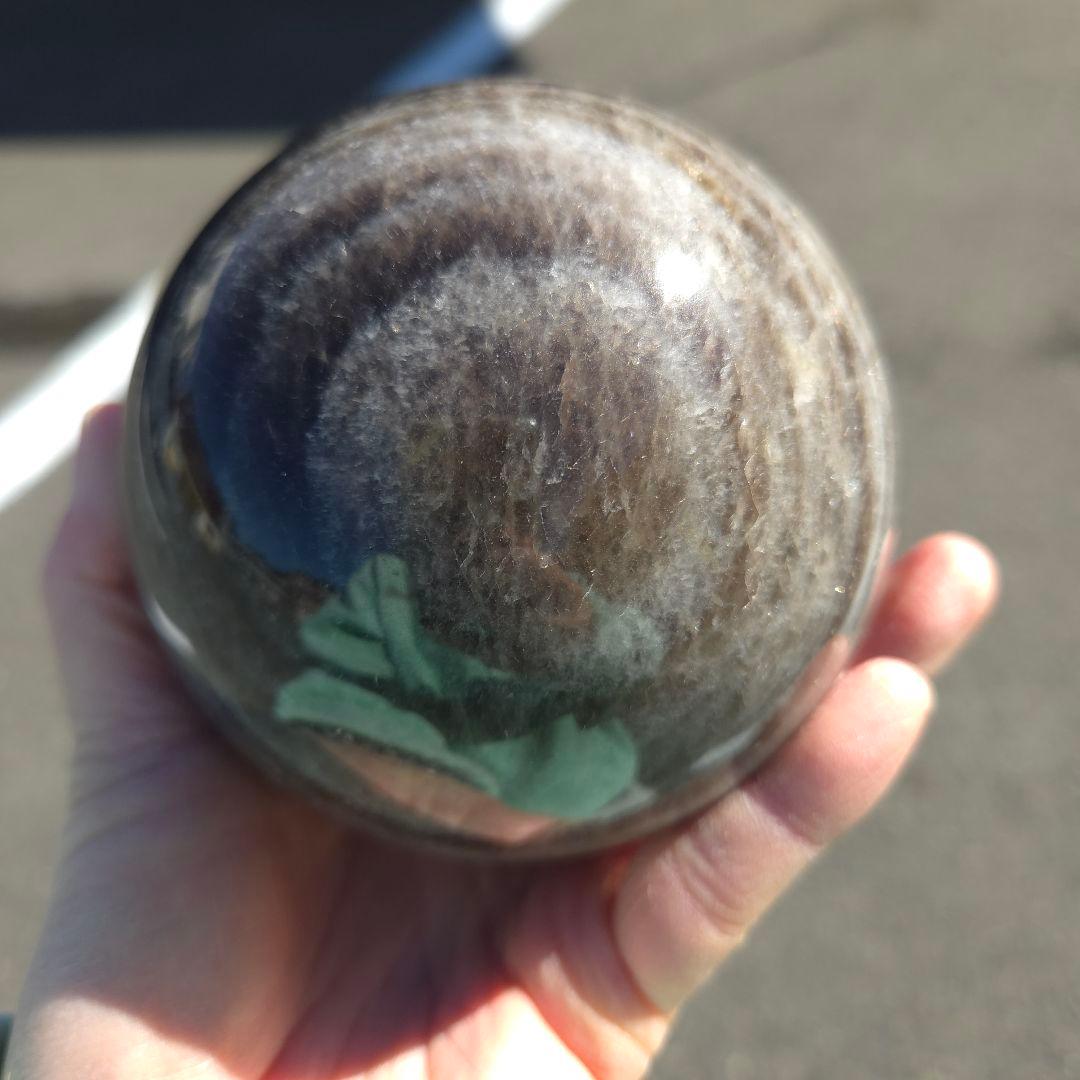 モリオン　スフィア　丸玉　台座付き