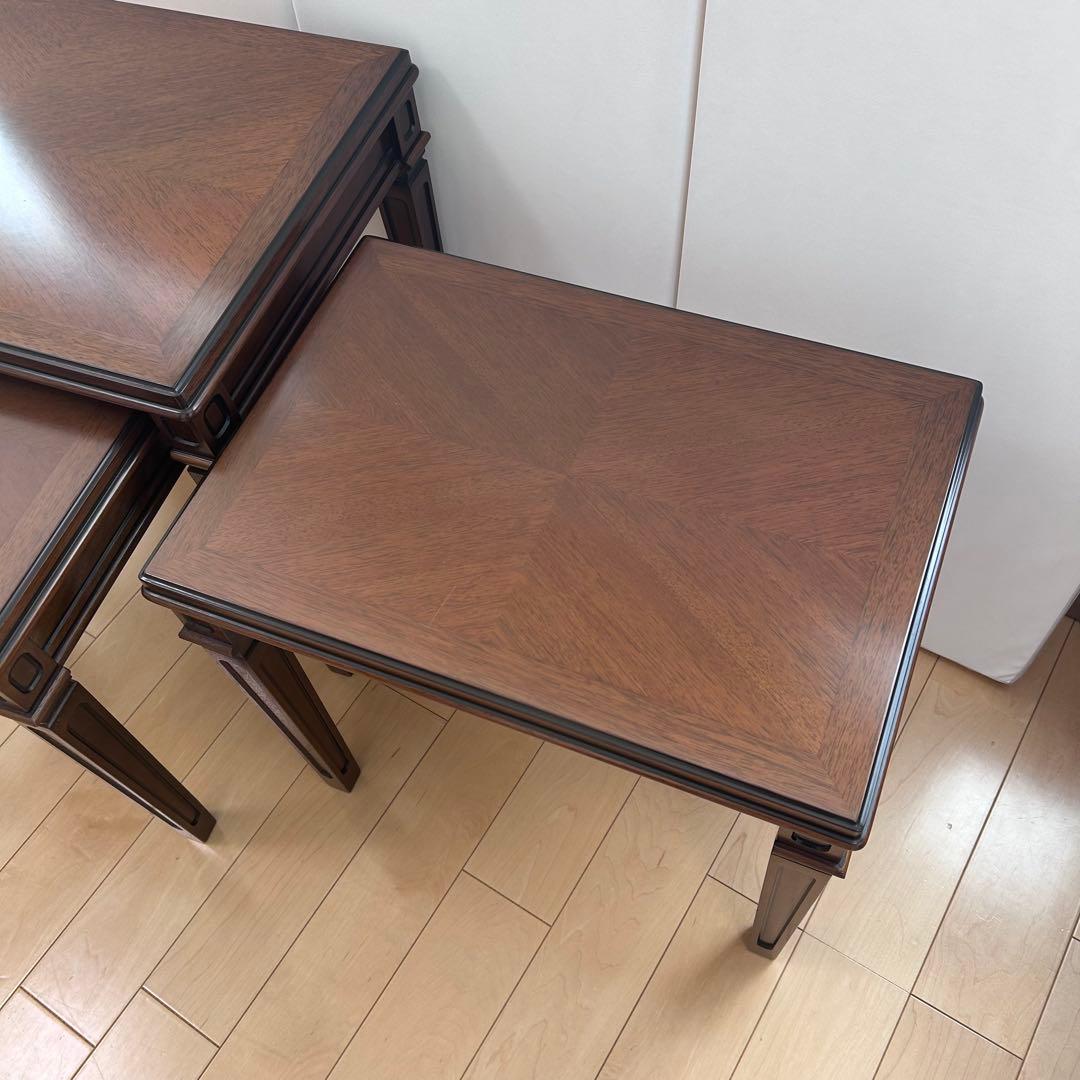 【極希少】　マルニ　地中海ロイヤル　ネストテーブル　3点　天然木　maruni