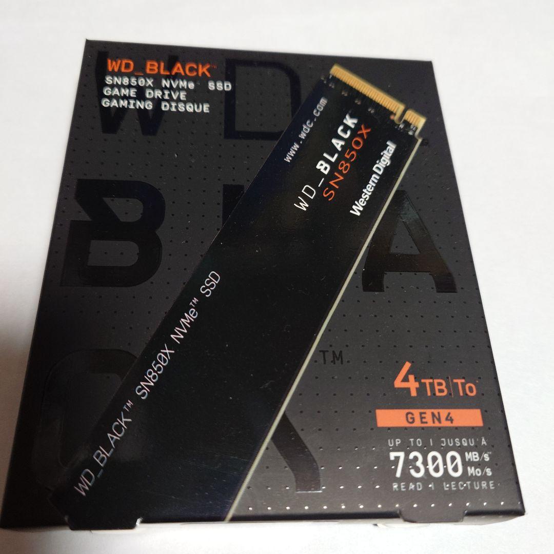 内蔵型SSD WD_BLACK SN850X 4TB NVMe SSD
