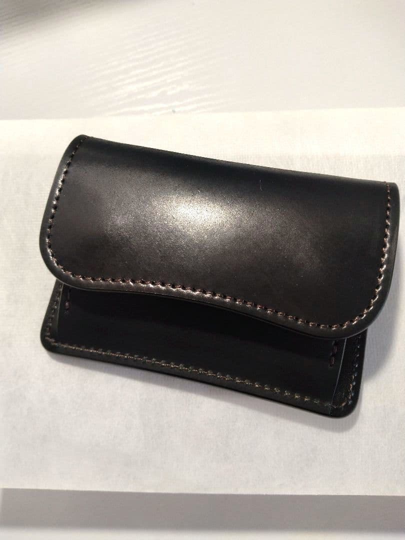 WILDSWANS ブラック シェルコードバン タング