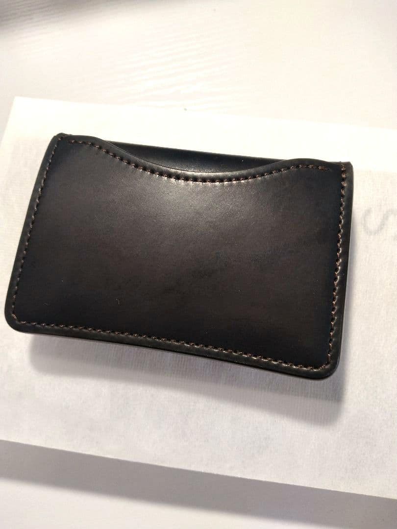 WILDSWANS ブラック シェルコードバン タング