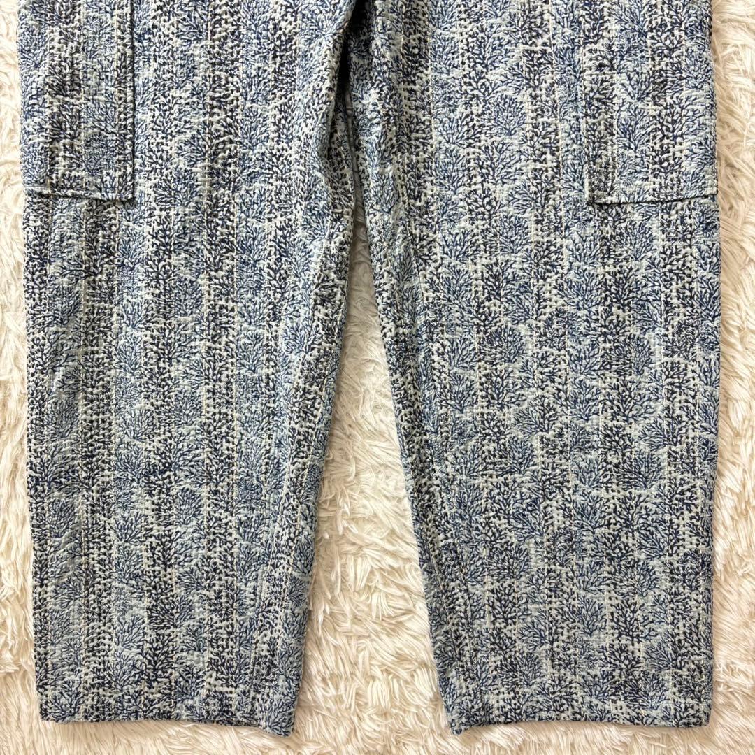 極美品　定価8.4万　pheeta コットンシルクステッチ総柄オールインワン