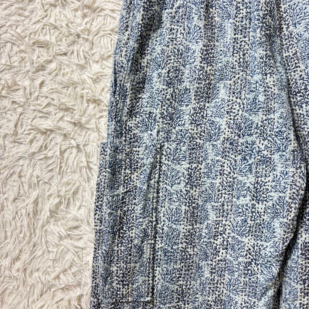 極美品　定価8.4万　pheeta コットンシルクステッチ総柄オールインワン