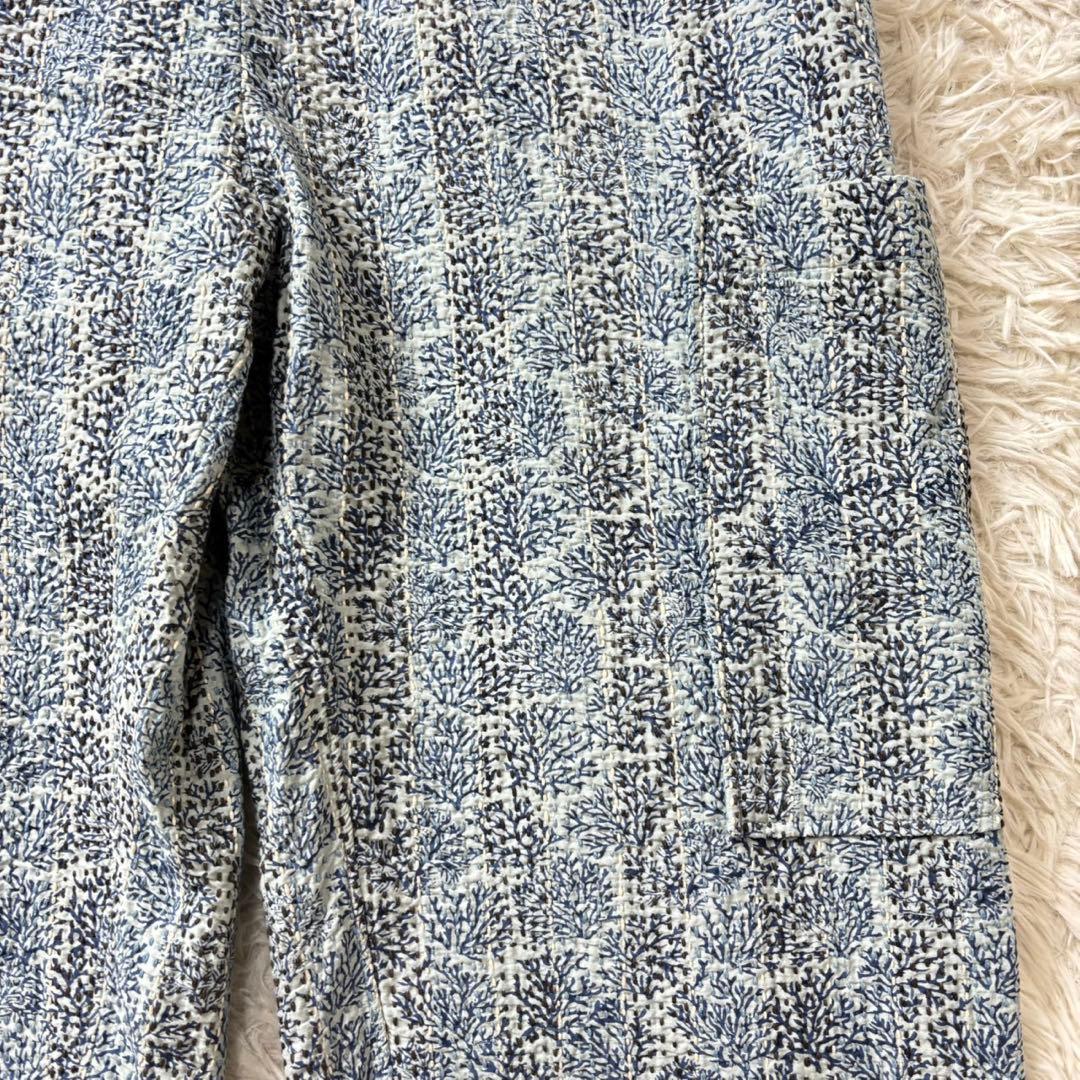 極美品　定価8.4万　pheeta コットンシルクステッチ総柄オールインワン