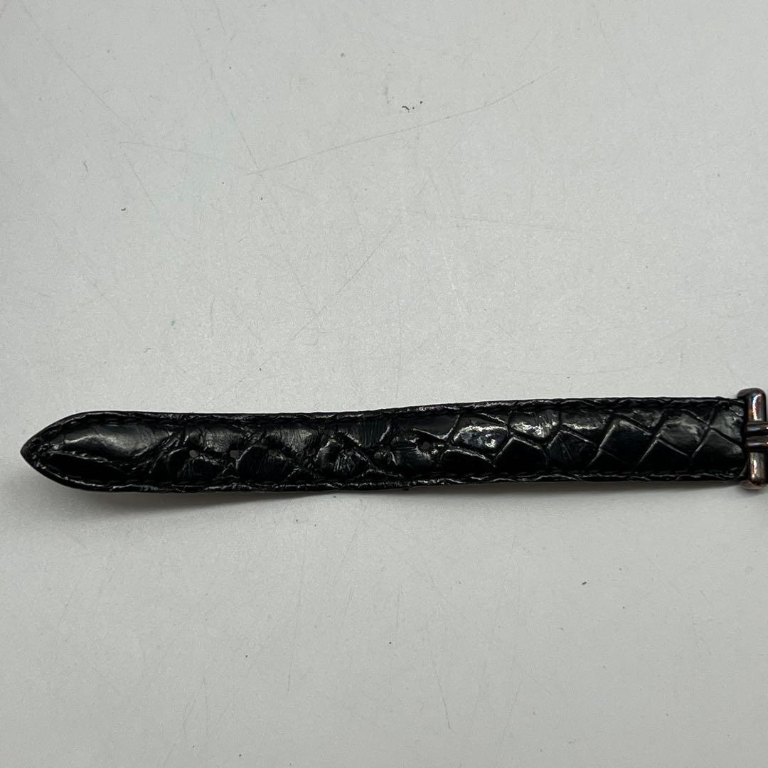 Cartier カルティエ 腕時計 黒文字盤 レザー 925 レディース 現状品