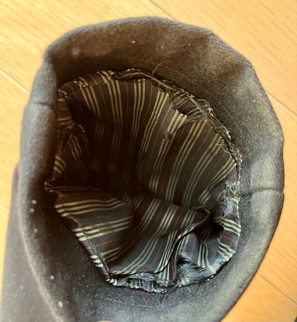 バーバリーブラックレーベル黒カシミア入りトレンチコート