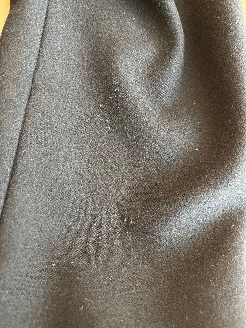 バーバリーブラックレーベル黒カシミア入りトレンチコート