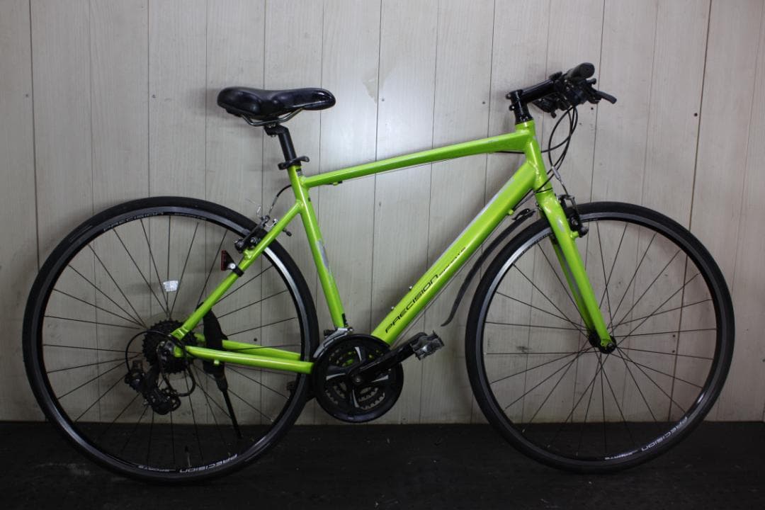 PRECISION SPORT アルミ 24速 510mm 緑クロスバイク