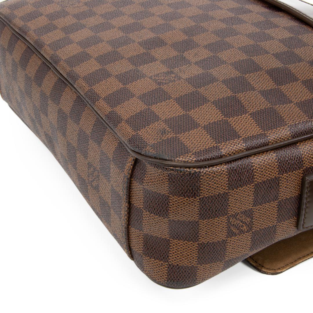 本物 ヴィトン メッセンジャーバッグ メンズ シェルトンMM ダミエ 茶色