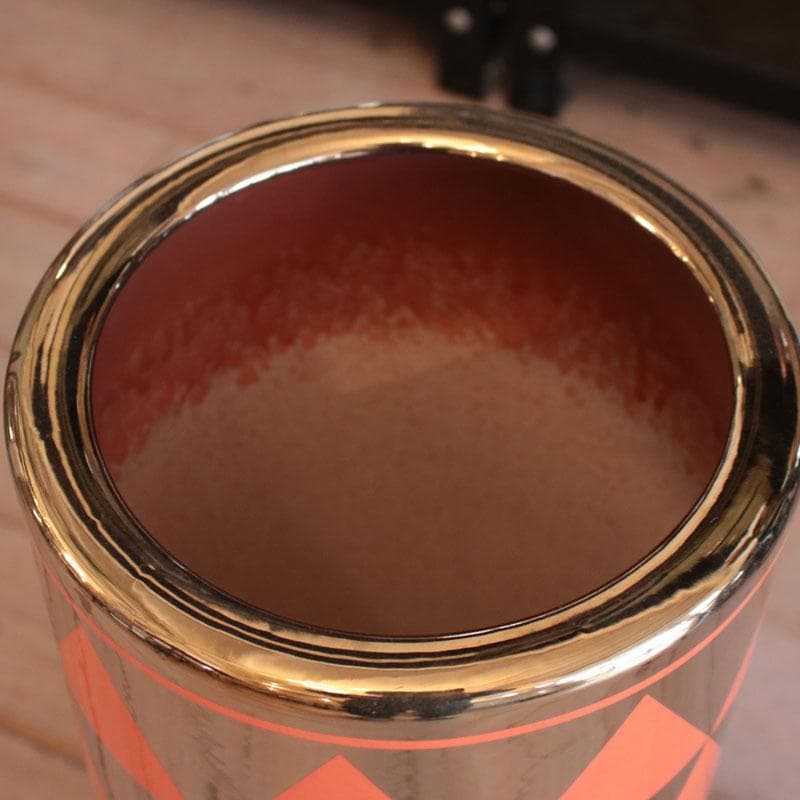 傘立て アンブレラスタンド 陶器製 オレンジ モダン 113-466