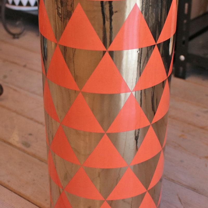 傘立て アンブレラスタンド 陶器製 オレンジ モダン 113-466