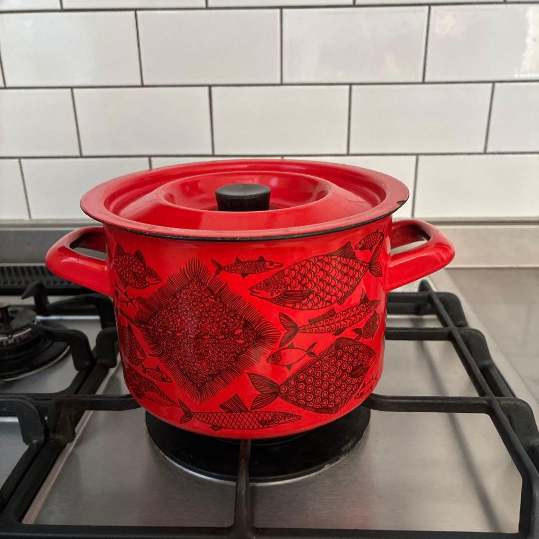 アラビア　FINEL フィネル　両手鍋 魚柄　NEPTUN