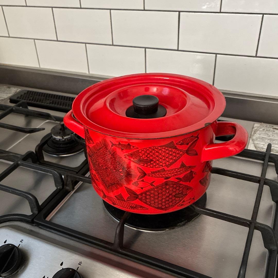 アラビア　FINEL フィネル　両手鍋 魚柄　NEPTUN