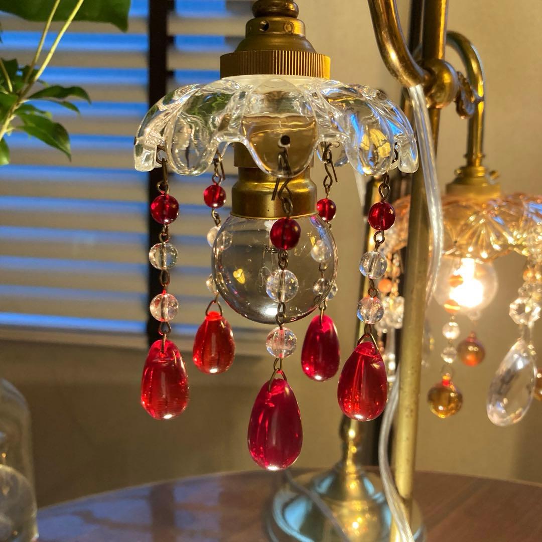 （キャサリンさま）バカラ　ミニシャンデリア　（刻印付）　フランスアンティーク